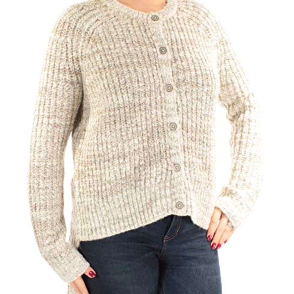 𝅺CARDIGAN high-low beige metallic Rachel Roy Med